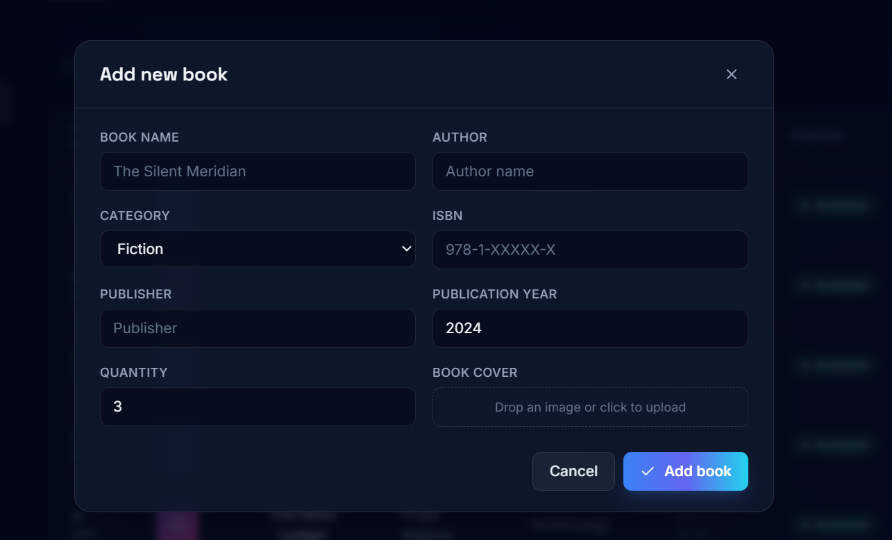 Meridian Library Management System issue a book